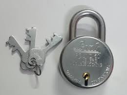 Alone With Key 50Mm Round Padlock