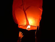 Sky Lantern Red Colour Pack Of 3