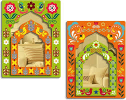 Sehaz Artworks Jharokha Wall Hanging Frame Pack Of 2