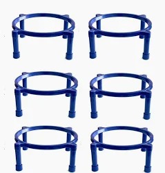 Plastic Flower Pot Stand For Garden Living Blue 10Pc
