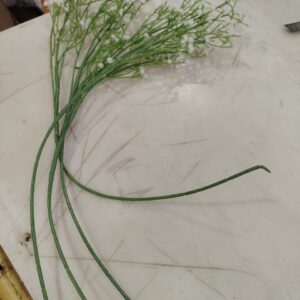 Well Art Gallery 4 Pcs Sticks White Babys Breath Flowers Artificial