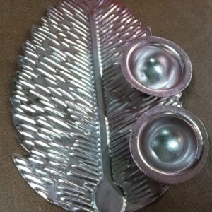 Rakhi Plate Red Colour Steel