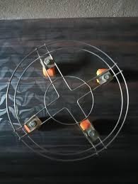 Cylinder Trolley Wheels Stainless Steel Stand Lpg Holder Strong Durable Red Wheels Trolly