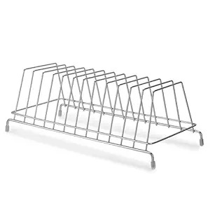 Ab99 Collection Stainless Steel Thali Plate Rack Kitchen Thali Stand Pack Of 1