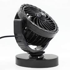 Fabtech Car Fan 12V 360 Degree High Speed Quiet Auto Cooling Air Fan Car Interior Fan 12V