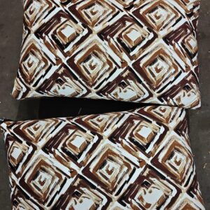 Printed Brown Pillow Set Of 2