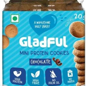 Gladful Chocolate Mini Protein Cookies 150G