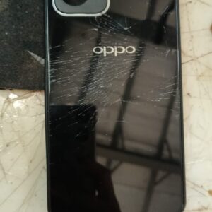 Black Simply Elegant Oppo A79 5G Back Cover