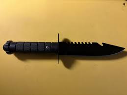 Hunting Knife Silent Pike Black Blade
