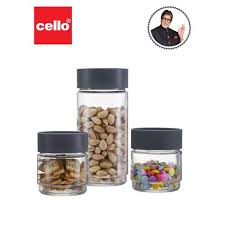Cello Jars Plastic Pack Of 3