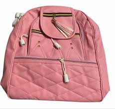 Zara Ladies Pink Pu Backpack Bag