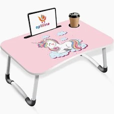 Unicorn Pink Colour Foldable Study Laptop Table