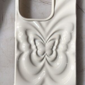 Fancy Mobile Back Cover For Iphone 15 Pro Off White