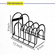 Wonderstand Iron Heavy Duty Pot Pan Tabletop Tiered Shelf Rack Organizer 5 Tier