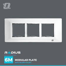 Simon 6M Modular Switch Plate White Colour Pack Of 15