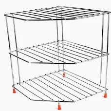 Utensil Kitchen Rack Steel 3 Tier Corner
