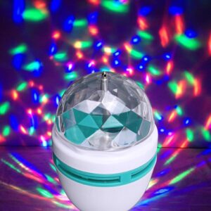 Plastic 5W Led Light Rotating Lamp Multicolour