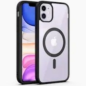 E Iphone 11 Magnetic Transparent Back Case Shockproof Design Camera Charging Case