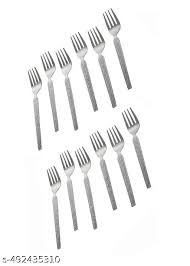 Stainless Steel Fork Spoon Pack Of 12