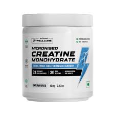 Wellcore Pure Micronized Creatine Monohydrate Powder Kiwi Kick 122G