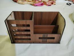 Wooden Pencil Holder For Study Table 1Pc