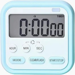 Kitchen Timer Js 303 Electronic Calculator Blue White
