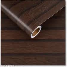 Brown Color Wall Sheet Easy To Apply For Reading Room Almirah Pack Of Set Other Flat Surface40X200Cm
