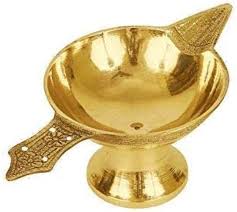 Gold Colour Diya Chirag 1Pcs