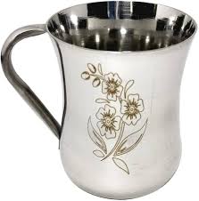 Stainless Steel Flower Printed Cup