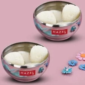 Hazel Stainless Steel Bowl 300Ml Pack Of 2