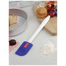 Hazel Big Silicone Spatula Plastic Handle Blue