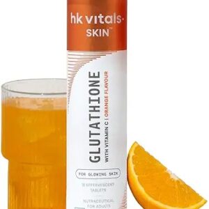 Hk Vitals Glutathione 15 Effervescent Tablets Vitamin C E Orange