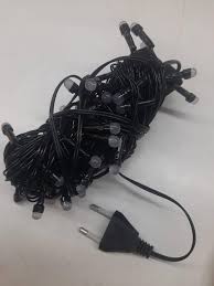 8Mm Frosted Rg Rb 15 Mtr 60 Led Black Wire Diwali Lighting