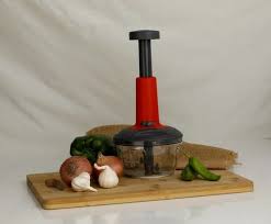 Hand Push Chopper 500Ml Manufacturer Red And Grey Colour