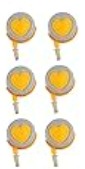 Baby Walker Wheels Yellow And Grey Set Of 6