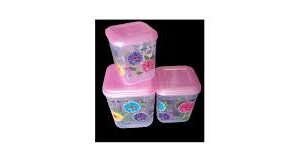 Ecommerces Virgin Plastics Printed Kitchen Container