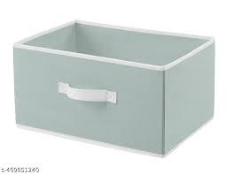 Grey Colour Foldable Fabric Basket