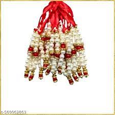 Red Color Laddu Gopal Mala Set Of 12