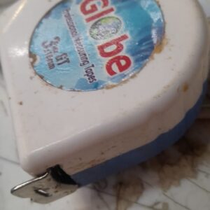 Globe Measure Tape 3 Mtr 16Mm White Blue