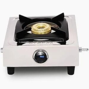 Stainless Steel 1 Burner Gas Stove Silver