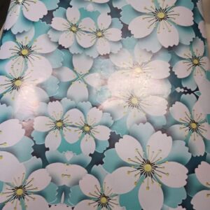 Walldaddy Self Adhesive Wall Stickers Wallpapers Large Size 40X200 Cm Wallpaper Walls Wallpaper Bedroom Blue Wallpapers Blue Flower Pack Of 3