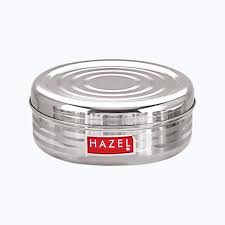 Hazel Round Stainless Steel Container Silver 550Ml