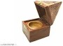 Wood Art Store Wooden Pyramid Shape Incense Box Holder Stand