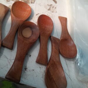 Wooden Spoon 6 Pcs Brown