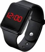 Black Led Kids Digital Watch
