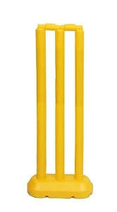 Kids Cricket Wicket Plastic Set Yellow Color