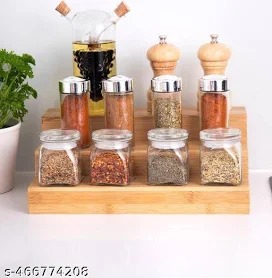 Wood 3 Tiered Spice Rack 3 Tier Spice Organizer For Cabinet Or Kitchen