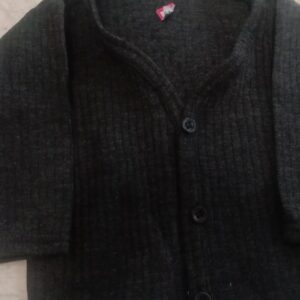 Dark Grey Charcoal Color Sweater For Kids 3 To 4 Month