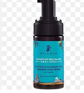 Pilgrim Salicylic Glycolic Acid Foaming Face Wash For Oily Acneprone Skin 120 Ml