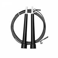 Am I Fit Plastic Speed Jump Rope Black